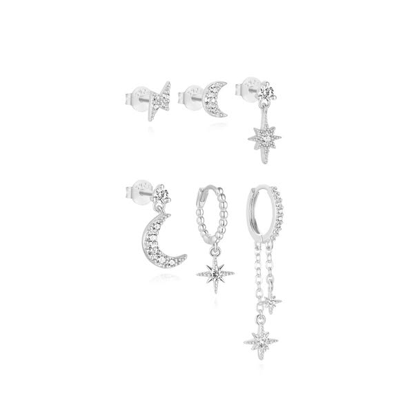 S925 Celestial Moon and Star Set$39.99