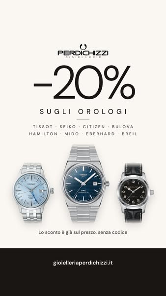 −20% sugli orologi