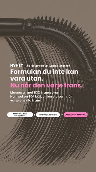 Tubing-mascara med 83% fransserum