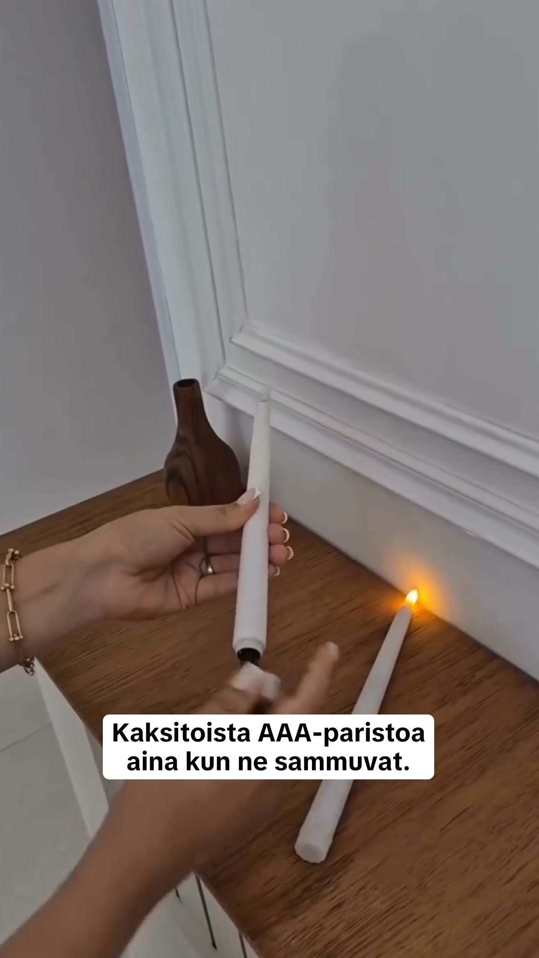 Kaksitoista paristoa vähemmän. Joka kerta.