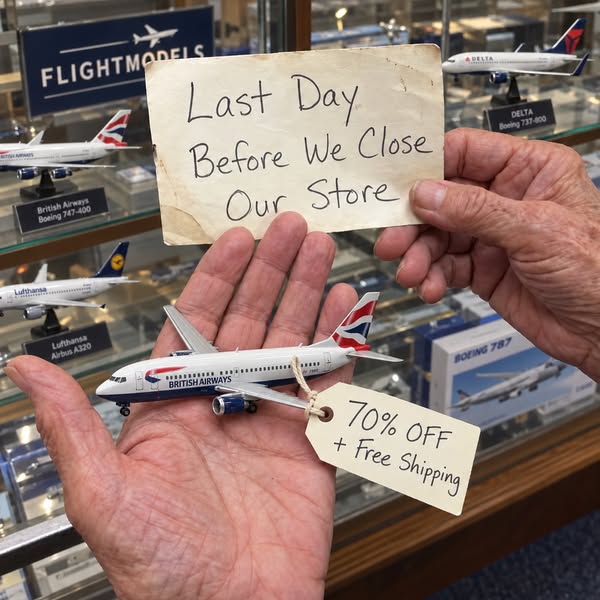 FlightModels Is Closing — Everything 70% Off
