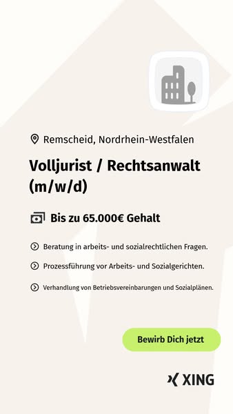 Nur wenige Klicks zum neuen Job