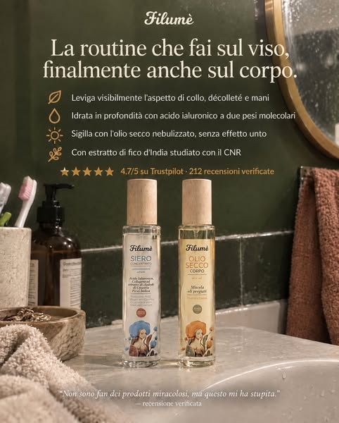 La routine del viso, ora anche sul corpo