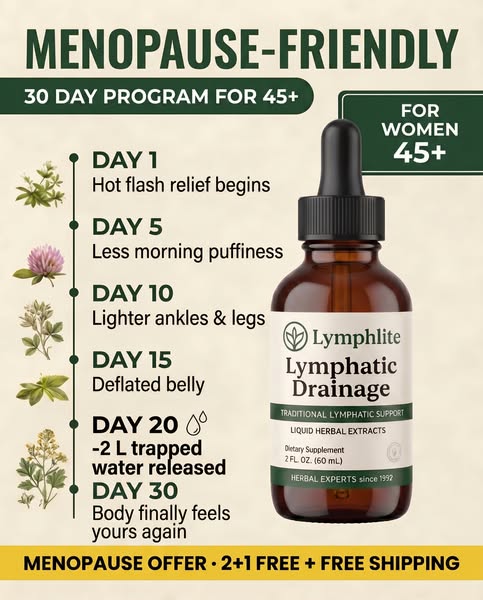 It's not menopause fat. It's water.