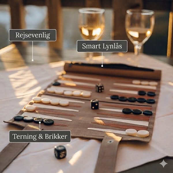 Rejsevenligt Backgammon – spil hvor som helst!