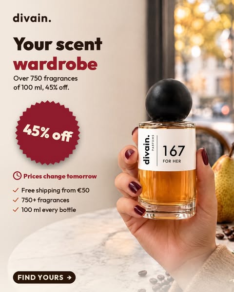 45% on all perfumes