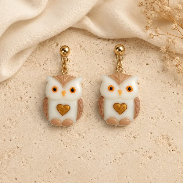 €34.90 · Pendientes Fantasy Owl Terra