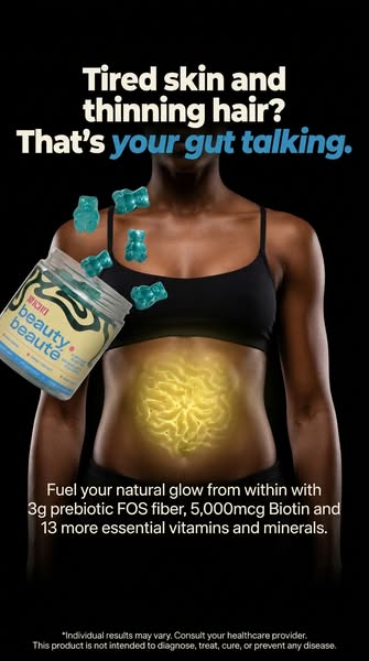 Beauty Gummies with No Added Sugar | Hair, Skin & Nails | Nuchu
