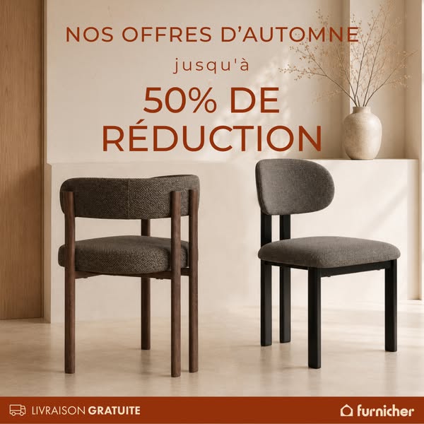 Chaises de salle à manger. -50%.