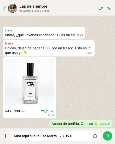 El perfume que te recomienda una amiga