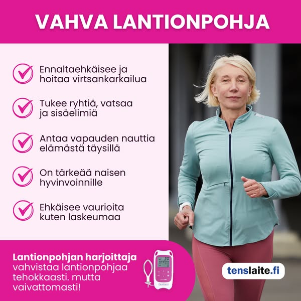 Suomen suosituin lantionpohjan harjoittaja
