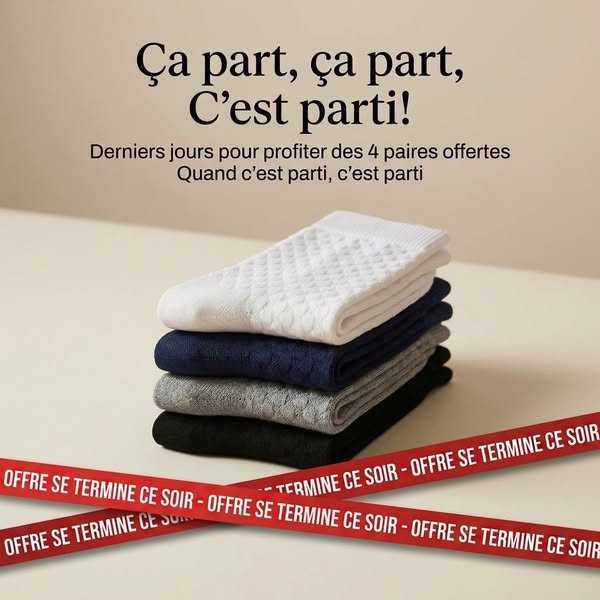 4 + 4 paires Offertes