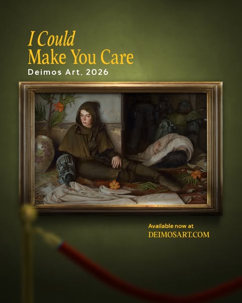 "I Could Make You Care" — the painting.