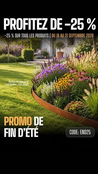 25 % de réduction sur tous les produits
