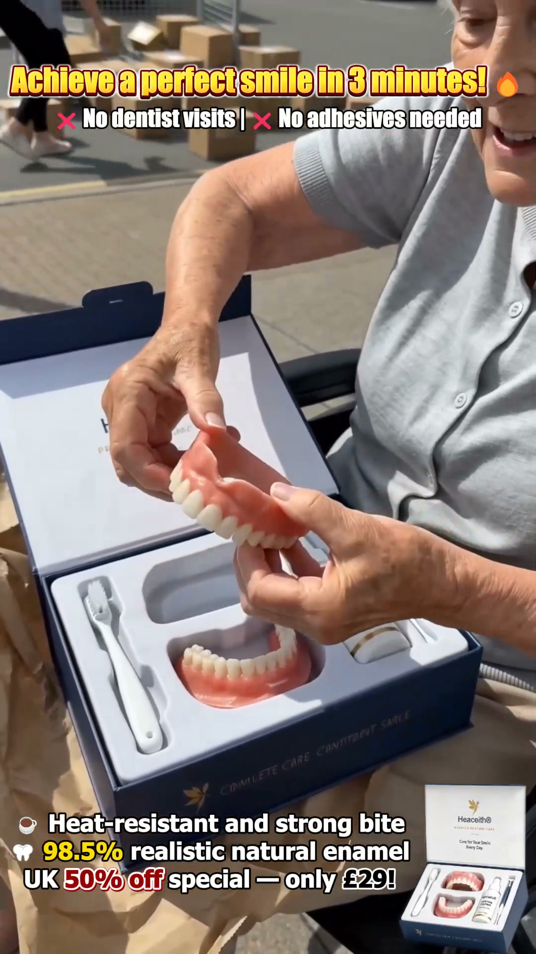 Smart Adaptive Fit: Chew steak & nuts with zero pain or slipping!