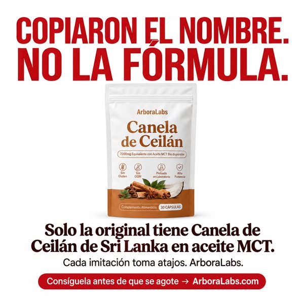Canela de Ceilán (equivalente a 7200 mg) con aceite MCT