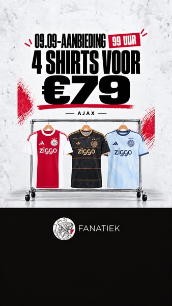 4 shirts voor € 79,90