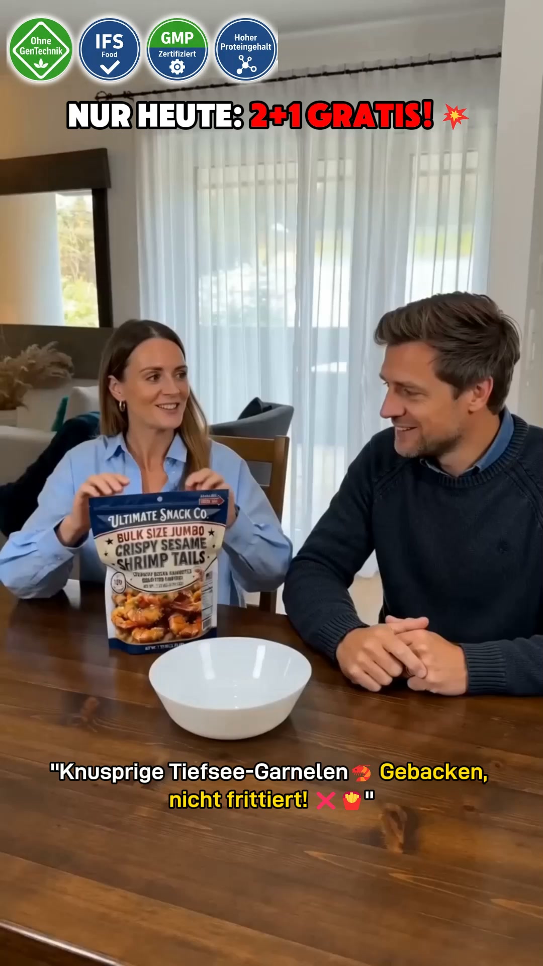 0 % Frittiert, 100 % Knusprig: Der proteinreiche Meeres-Snack ohne Reue!