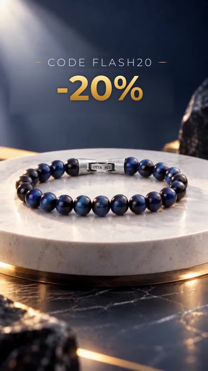 Kralenarmband met blauw tijgeroog