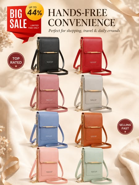 Women's Touch Screen Messenger Bag