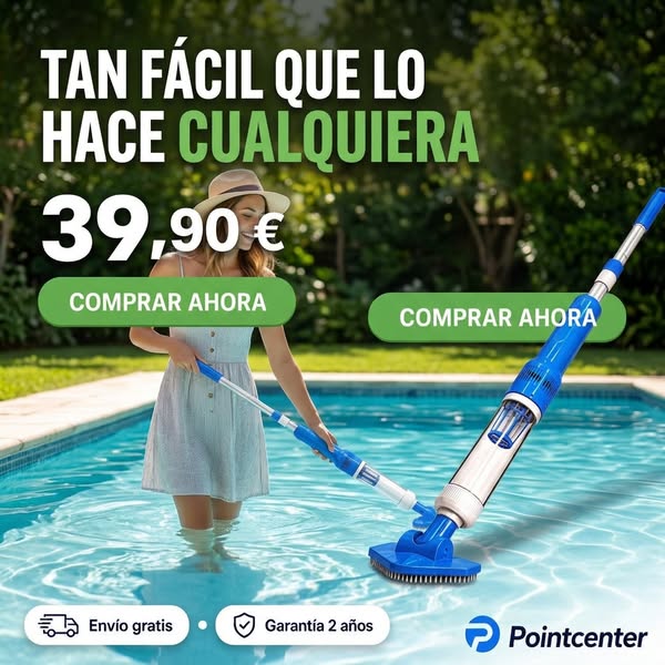 ¡Tu piscina limpia sin esfuerzo!