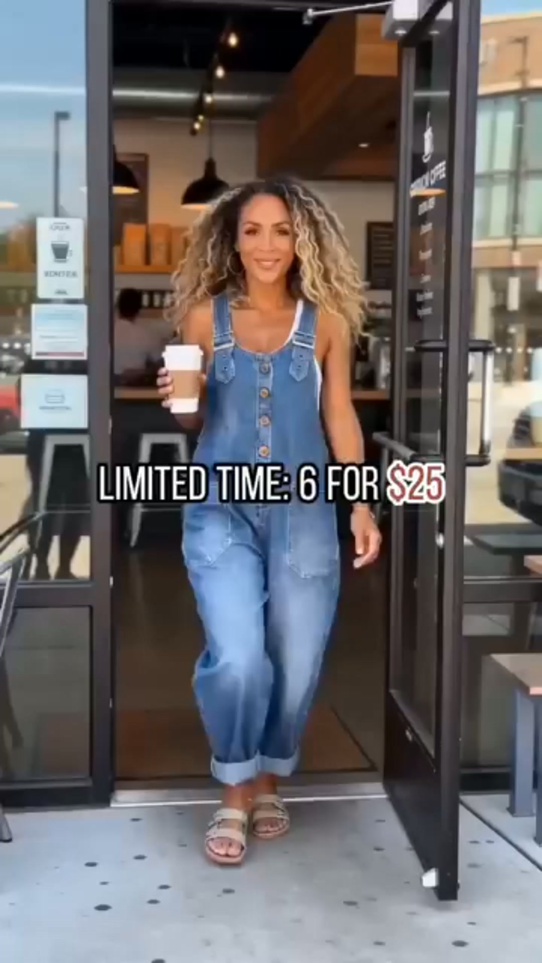 6 Denim Overalls Only $25