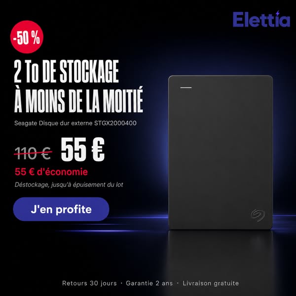 2 To à moitié prix