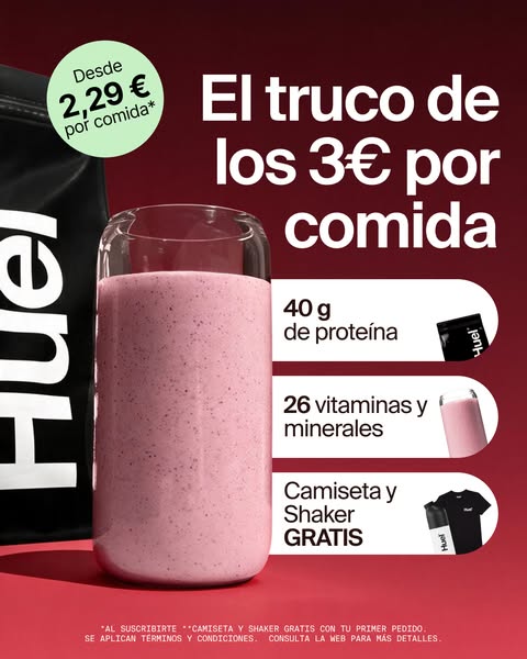 40 g de proteínas. Listo en segundos.