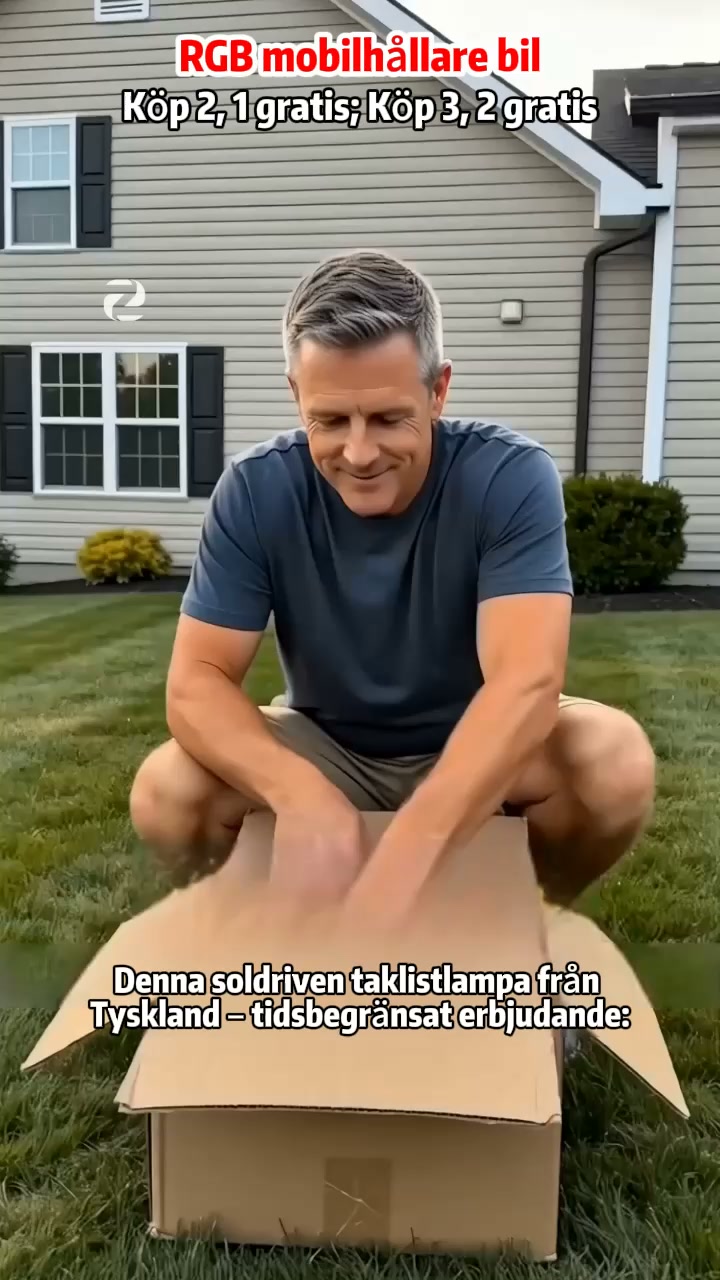 Vattentät solcellslampa med 3 LED