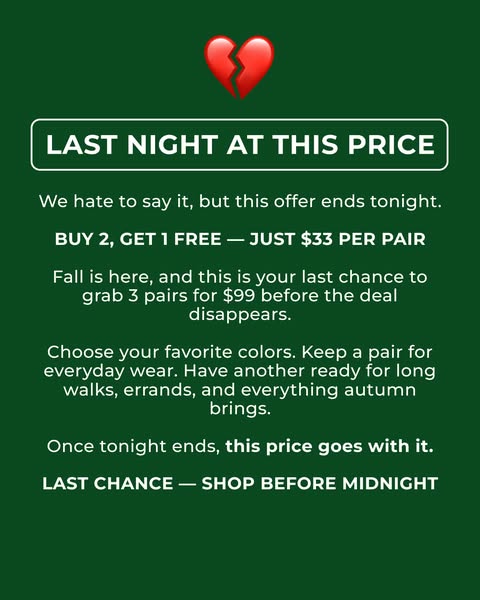 Buy 2, Get 1 Free Now!