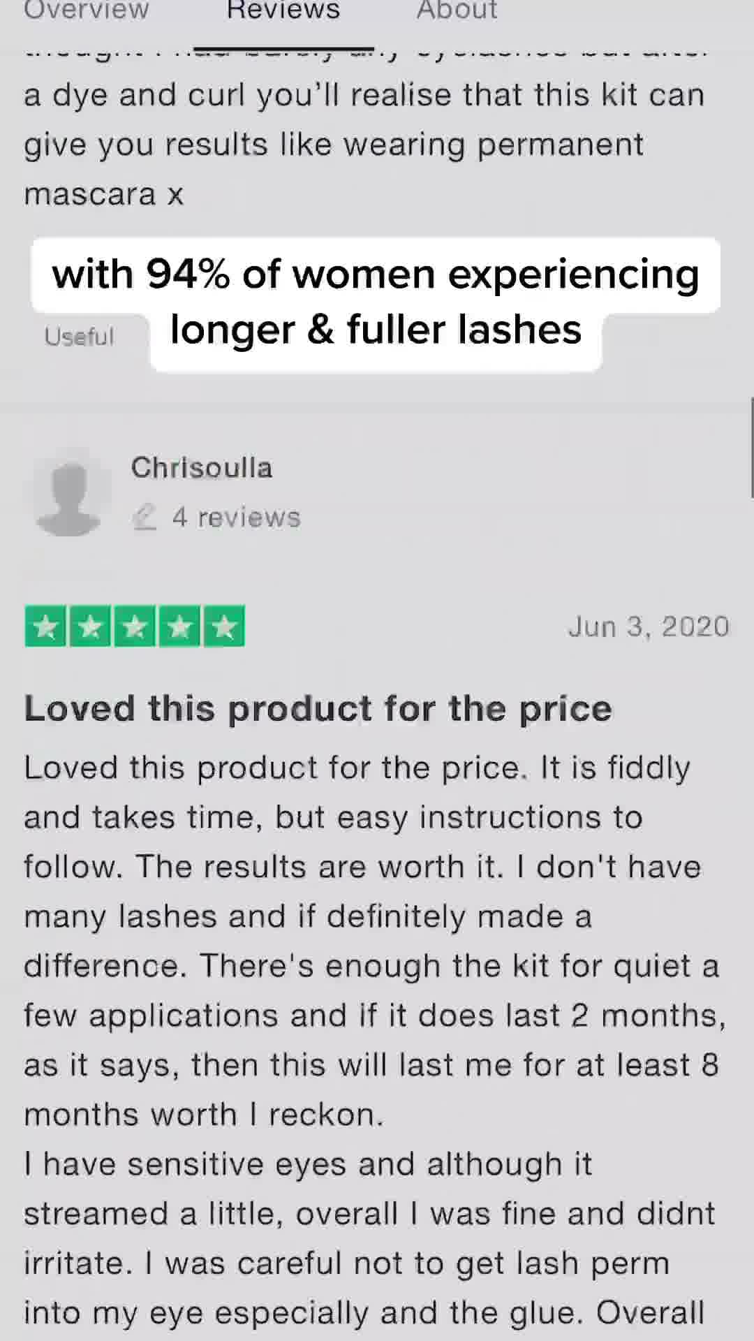 The secret to longer fuller lashes