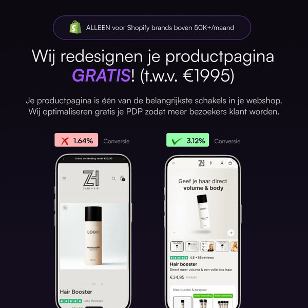 Claim je gratis PDP t.w.v. €1.995