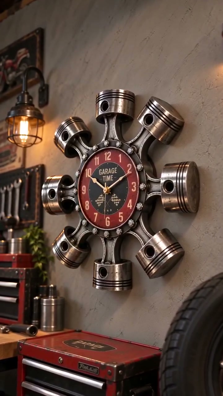 Piston Garage Wall Clock(Piston Garage Wall Clock(Free Shipping)