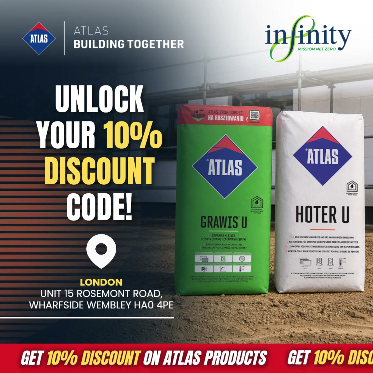 Get an exclusive 10% discount on ATLAS products!
