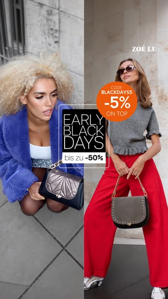 EARLY BLACK SALE Spare bis zu 50%