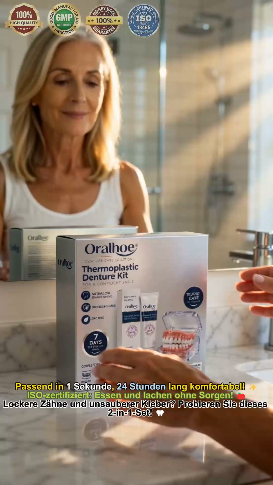 Schluss mit Kleber-Chaos: Das smarte 2-in-1 Prothesen-System!