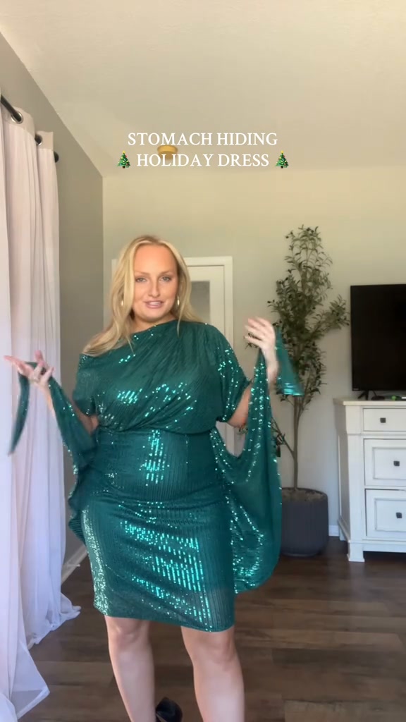 Last Day Sales 60% OFFSparkly One-Shoulder Ruched Dress