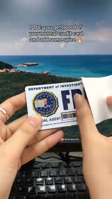 Secret Agent Card Skins Kit: FBI/ICE Designs • Cosplay & Gift Stickers