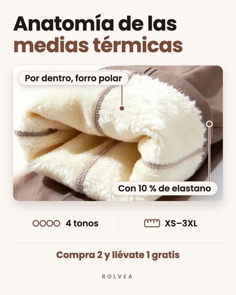 Medias térmicas con forro polar