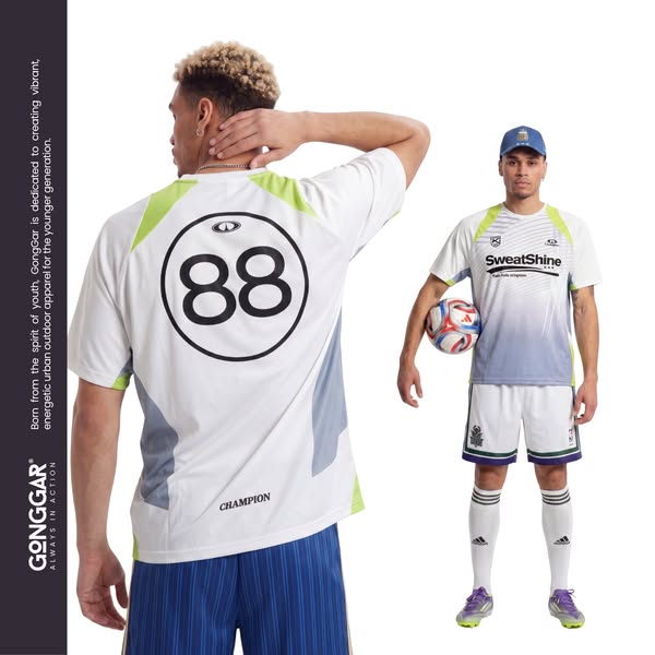 GlowDrift - Men's Contrast Mesh Quick-Dry Performance T-Shirt