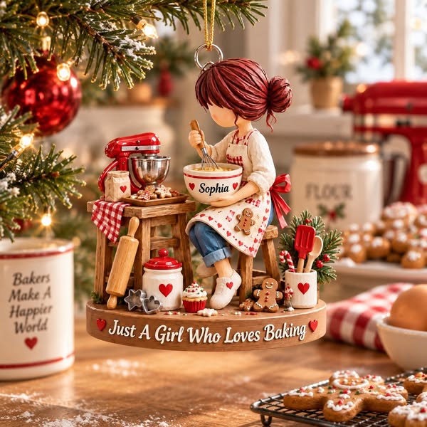 Personalized Baking Lover Christmas Ornament