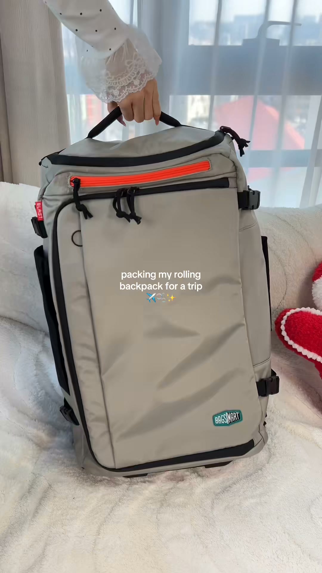 Blast Pro 43L Rucksack mit Rollen aus TPU
