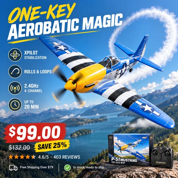 Real 4-channel flight. Full scale control.