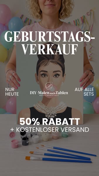 DIY Malen nach Zahlen | Leinwand für Erwachsene und Kinder