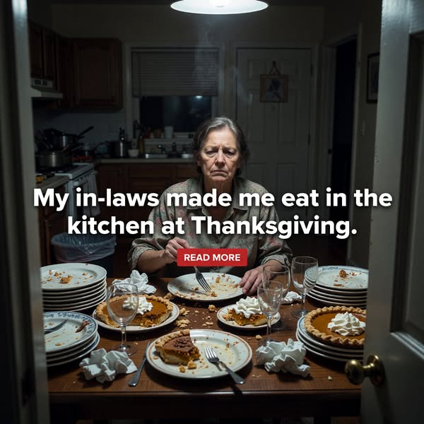 My in-laws made me eat in the kitchen at Thanksgiving, so I let the caterer bring the bill to the dining room