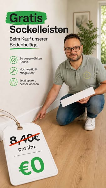 Sockelleisten gratis – nur jetzt