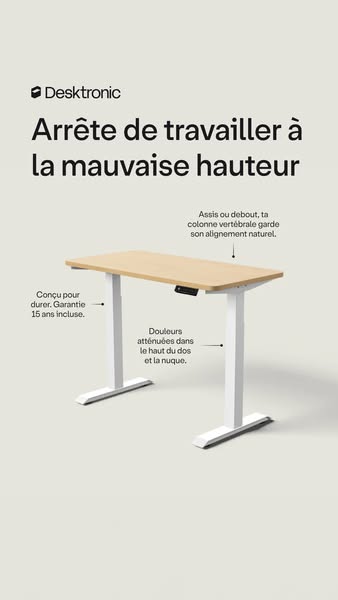 Mieux assis, plus concentré.