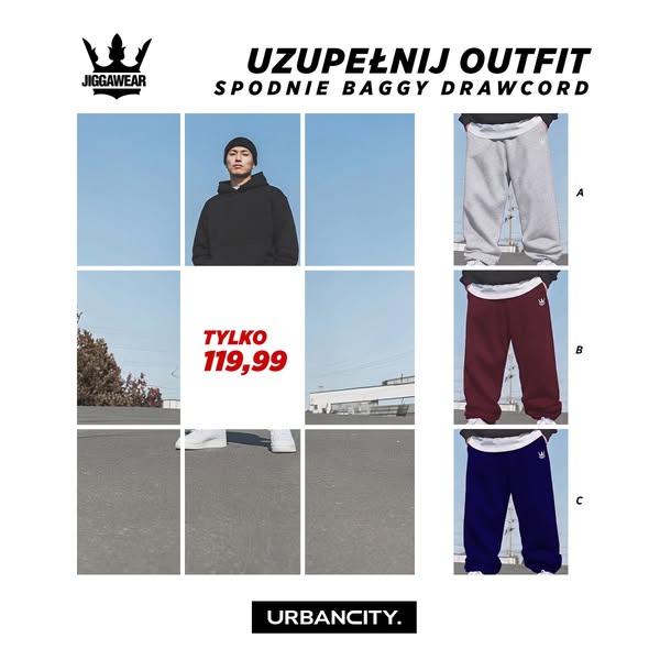 Dresy baggy Jigga Wear — 119,99 zł