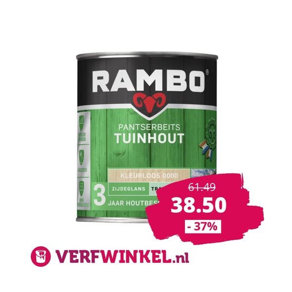 Rambo Pantserbeits Tuinhout Transparant - 2,5 l