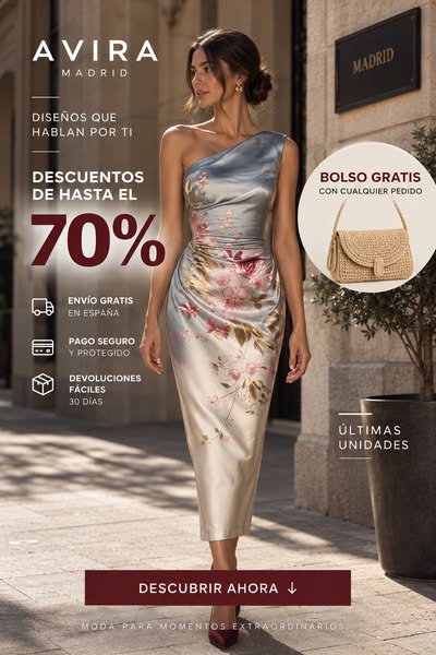 TU VESTIDO + BOLSO GRATIS
